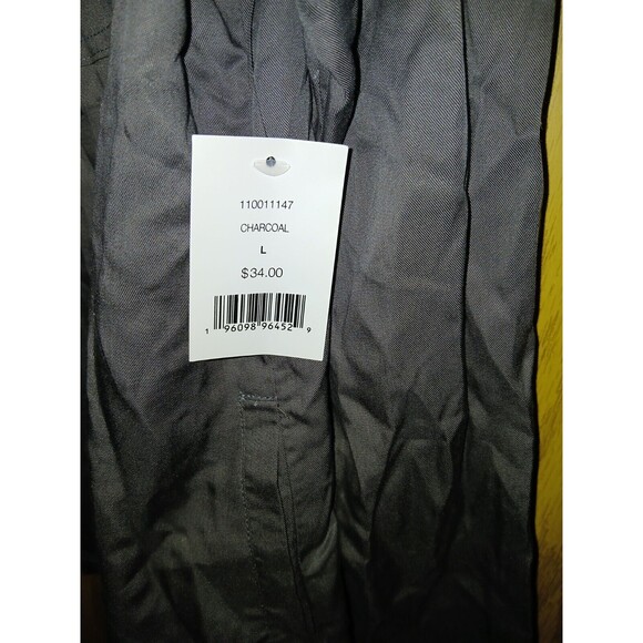 Daily Thread Charcoal Jacket Womens Size Large Viscose NWT Snap Buttons Zippered - Picture 14 of 16